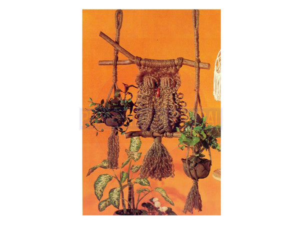macrame owl plant hanger pattern Vintage 70s Macrame Owl Plant Hanger Pattern Instant Download PDF 5 + – Patterns Central