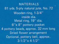 Vintage 70s Mojave Mesa Macrame Display Hanger Pattern Instant Download PDF 2 + 5 pages