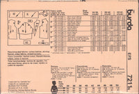 Burda 7211 Retro Blouse with Asymmetrical Panel, Collar & Sleeve Length Variations Uncut, Factory Folded, Sewing Pattern Multi Size 8-18
