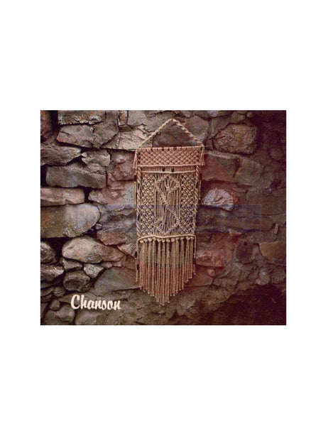 Vintage 70s Macrame Chanson Wall Hanging Pattern Instant Download PDF 2 + 5 pages