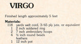 Two vintage 70s Macrame Plant Hanger Patterns Tailess Taurus & Virgo Instant Download PDF 2 + 4 pages
