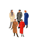 McCall's 9229 Palmer Pletsch Lined or Unlined Straight Winter Coat in Two Lengths with Belt, U/C, Factory Folded, Sewing Pattern Size 8