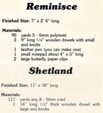 Vintage 70s Reminiscence + Shetland Wall Hanging Patterns Instant Download PDF 3 + 4 pages