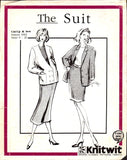 Knitwit 9303 The Suit: Single or Double Breasted Jacket and Straight Skirt, Uncut, Factory Folded, Sewing Pattern Multi Plus Size 6-26