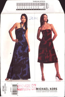 Vogue American Designer 2740 Michael Kors A-line or Slightly Flared Dress in Two Lengths, Uncut, Factory Folded, Sewing Pattern Size 8-12