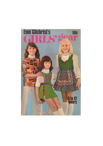 Enid Gilchrist's Girls' Gear 5 to 12 years - Drafting Book - Instant Download PDF 56 pages