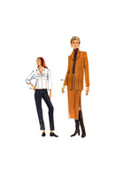 Vogue 7180 Jacket in Two Lengths and Semi-Fitted Straight Skirt or Tapered Pants, Uncut, Factory Folded, Sewing Pattern Size 12-16