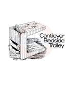 Vintage 60s-70s Danish Style Cantilever Bedside Trolley Woodworking/Carpentry Plans and Instructions, Instant Download PDF 3 pages