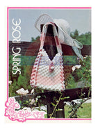 Vintage 70s Jonquil and Spring Rose Macrame Purse Patterns Instant Download PDF 4 +3 pages
