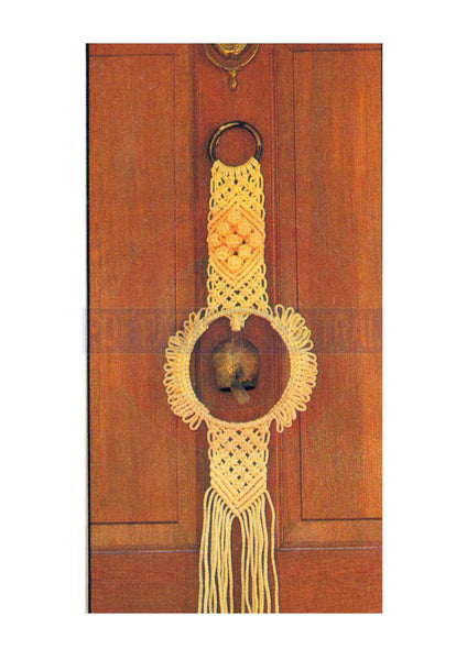Vintage Macrame Wall Hanging Bella Robia Pattern Instant Download PDF 3 + 2 pages