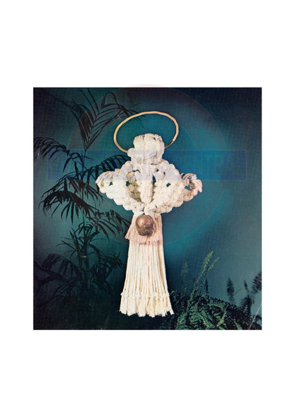Vintage 1970s Macrame Angel Decoration "Melodie" Instant Download PDF 3 + 2 pages
