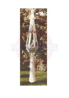 Vintage 70s Macrame Plant Hanger "Touch Me Knot" Instant Download PDF 2 + 3 pages