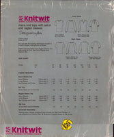 Knitwit 9000 Mens' Tops with Set-In or Raglan, Long or Short Sleeves and Collar Variations, U/C, F/F, Sewing Pattern Multi Size 87-117
