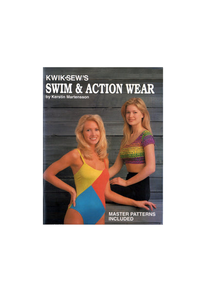 Kwik Sew's Swim and Action Wear by Kerstin Martensson, Master Patterns included, 80 pages, Colour Photos, Soft Cover Book