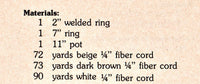 Vintage 70s Earthtone Hanger Macrame Pattern Instant Download PDF 2+3 pages