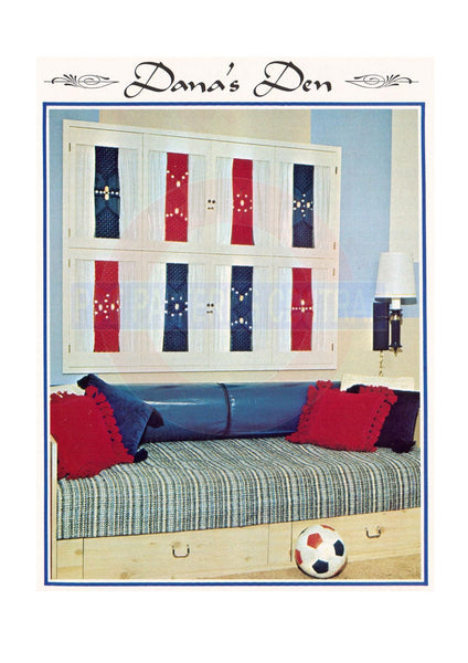 Vintage 1970s Dana's Den Window Covering Pattern Instant Download PDF 2 pages