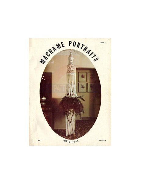 Macrame Portraits Book 1 - Vintage Macrame Patterns Instant Download PDF 24 pages