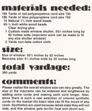 Vintage 1970s Dana's Den Window Covering Pattern Instant Download PDF 2 pages