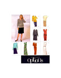 Vogue 2593 Easy Options Top and Skirt in Eight Styles and Variations, Uncut, Factory Folded Sewing Pattern Size 12-14-16