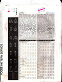 Vogue 2593 Easy Options Top and Skirt in Eight Styles and Variations, Uncut, Factory Folded Sewing Pattern Size 12-14-16