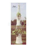 Vintage 70s Macrame Regal Plant Hanger Pattern Instant Download PDF 2 + 1 pages