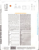 Vogue American Designer 1202 Calvin Klein Lined Jacket, Wrap Skirt, Tapered Pants and Scarf, Uncut, F/Folded, Sewing Pattern Size 8-10
