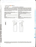 Vogue American Designer 1427 Donna Karan Collection One Shoulder Evening, Party, Cocktail Dress, U/C, F/F Sewing Pattern Multi Size 14-22