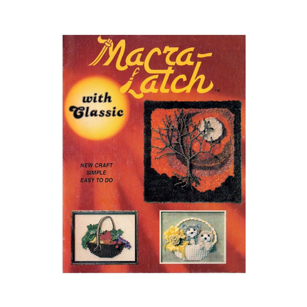 Macra-Latch 1979 - Five Macrame Wall Hanging Patterns Instant Download PDF 8 pages
