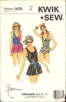 Kwik Sew 1428 Womens' One Piece Swimwear in Three Styles, Uncut, Factory Folded, Sewing Pattern Multi Size 8-10-12-14