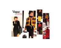 Vogue Career Wardrobe 2753 Jacket, Tapered Dress or Top, Skirt and Pants, Uncut, Factory Folded, Sewing Pattern Size 8-10-12