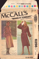 McCall's 6256 Boho Long Sleeve Dress or Top  with Tie Belt and Scarf, Uncut, Factory Folded, Sewing Pattern Plus Size 18-20