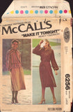 McCall's 6256 Boho Long Sleeve Dress or Top  with Tie Belt and Scarf, Uncut, Factory Folded, Sewing Pattern Plus Size 18-20