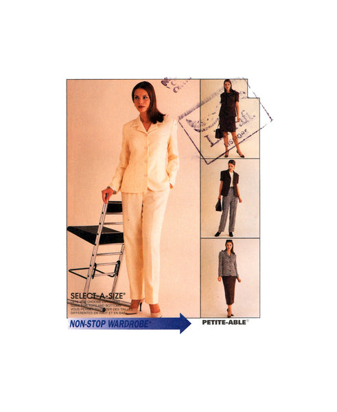 McCall's 9175 Separates: Long or Short Sleeve Jacket, Top, Pants and Skirt in Two Lengths, Uncut, Factory Folded, Sewing Pattern Size 14-18