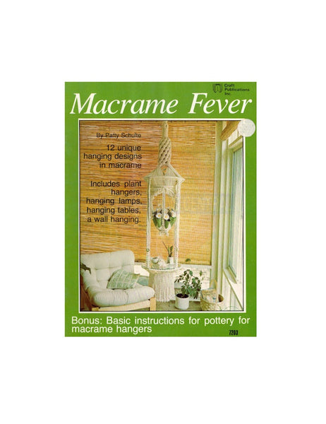Macrame Fever - Vintage 70s - 11 Macrame Patterns Instant Download PDF 24 pages