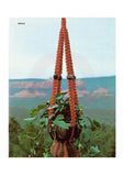 Vintage 70s Reville Macrame Plant Hanger Pattern Instant Download PDF 2 + 4 pages
