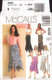 McCall's 4032 Asymmetrical, Handkerchief Skirt with Seam Detail with Bias Option, Uncut, Factory Folded, Sewing Pattern Multi Size 12-18
