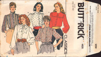 Butterick 4625 Loose Fitting Blouse with Long or Short Sleeves, Collar & Frill Variations, Uncut, Factory Folded, Sewing Pattern Size 12-16
