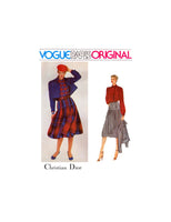 Vogue Paris Original 2322 Christian Dior Boxy Jacket, Flared Skirt and Blouse, Uncut, Factory Folded, Sewing Pattern Size 10