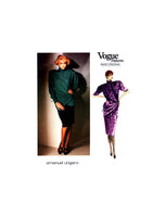 Vogue Paris Original 1654 Emanuel Ungaro Wrap Top with Two Sleeve Lengths and Skirt, Uncut, Factory Folded, Sewing Pattern Size 10