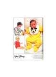 Simplicity 8264 Mickey Mouse Licensed Transfer Bib & Babies' Footed or Short Sleeper, Uncut, Factory Folded Sewing Pattern Size 6 Mths