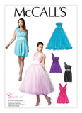 McCall's 6466 Lined Party, Formal, Bridal Dresses with Bodice and Skirt Style Variations, Uncut, Factory Folded, Sewing Pattern Size 4-10