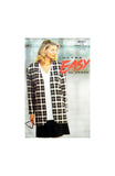 90s Vogue 8587 Below Hip Unlined Jacket, Loose Fit Top and Flared Skirt, Uncut, Factory Folded Sewing Pattern Size 8-12