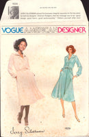 Vogue American Designer 1829 Jerry Silverman Dress with Flared Skirt and Raglan Sleeves, Uncut, Factory Folded, Sewing Pattern Size 12