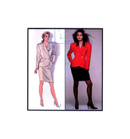 Style 1200 Rifat Özbek Lined, Double Breasted, Panelled Jacket and Lined Skirt, Rare, Uncut, Factory Folded, Sewing Pattern Size 12