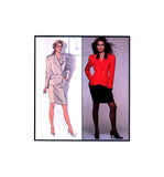 Style 1200 Rifat Özbek Lined, Double Breasted, Panelled Jacket and Lined Skirt, Rare, Uncut, Factory Folded, Sewing Pattern Size 12