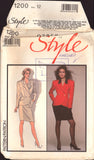 Style 1200 Rifat Özbek Lined, Double Breasted, Panelled Jacket and Lined Skirt, Rare, Uncut, Factory Folded, Sewing Pattern Size 12