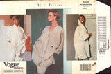 Vogue Designer Original 2620 Betty Jackson Loose Fitting Shirt with Optional Hood Uncut, Factory Folded Sewing Pattern Size  6-10