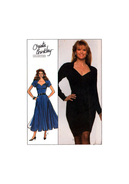 Simplicity 8905 Evening or Formal Dress with Sweetheart Neckline, Flared or Straight Skirt, Uncut, Factory Folded Sewing Pattern Size 12