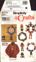 Simplicity Crafts 9775 Seasonal Holiday, Christmas, Easter, Thanksgiving Decorations, Uncut, Factory Folded Sewing Pattern