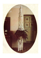 Vintage 70s Macrame Plant Hanger "Waterfall" Pattern Instant Download PDF 4 + 5 pages